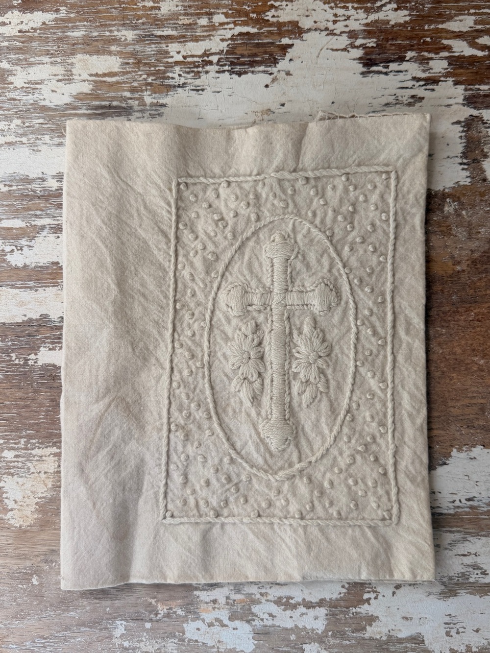 Vintage Embroidered Prayer Cloth
